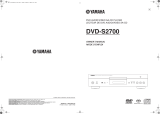 Yamaha DVD-S2700 Owner's manual