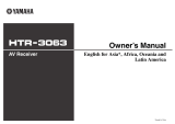 Yamaha HTR-3063 Owner's manual