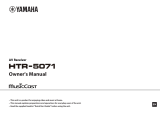 Yamaha HTR-5071 Owner's manual