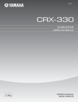 Yamaha CRX-330BL - CRX 330 CD Receiver Owner's manual
