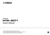 Yamaha HTR-3071 Owner's manual