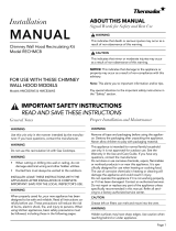 Thermador HMCB36WS Installation Guide for Recirculating Kit