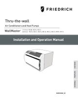 Friedrich WY12D33A WallMaster Installation and Operation Manual