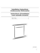 Whirlpool UDT518SAFP Installation guide