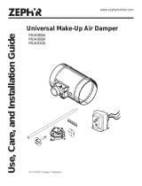 Zephyr ZTE-E30AS Make Up Air Damper Manual