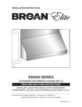 Broan E60E30SS Installation guide