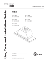 Zephyr ZPIE30AG290 Hood User Manual