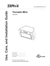 Zephyr AK8400AS Hood User Manual