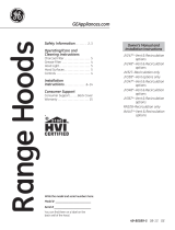 GE Profile Series JV338HBB Owner's manual