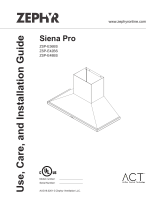 Zephyr ZSPE36BS Installation guide
