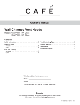 Cafe  CVW73013MDS  Owner's manual