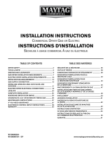 Maytag Commercial MDE20MNAYW Installation guide
