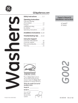 GE GTW485ASJWS User guide