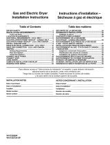 Whirlpool WED8000DW Installation guide