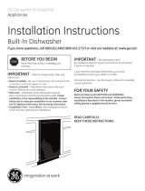 GE Profile PDW1800KWW Installation guide