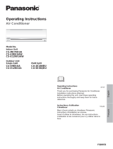 Panasonic E9RKUA Operating instructions