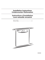 Whirlpool WDF518SAFW Installation guide