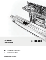 Bosch Benchmark Dishwasher Operating instructions
