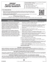 Amana AZC31T15DW Warranty