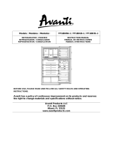 Avanti FF18D0W1 ff18d0w 1 series r600a manual 02142018