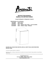 Avanti SHP2501B User guide