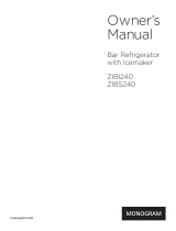 Monogram ZIBI240HII Owner's manual