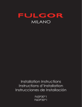 Fulgor Milano F6SP30W1 Installation guide