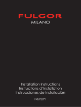 Fulgor Milano F4SP30S1 Installation guide