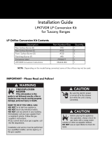 Viking TVDR6608BAW LP Conversion Kit Manual