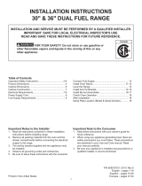 Electrolux Icon  E30DF74TPS  Installation guide