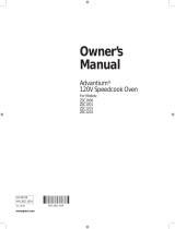 Advantium ZSC1201JSS Owner's manual