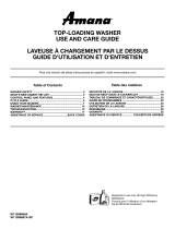 Amana NTW4516FW NTW4516FW Use and Care EN