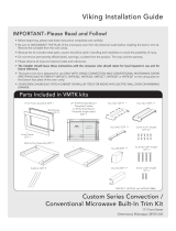 Viking VMTK272SS Installation guide