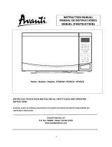 Avanti MT09V0W User manual