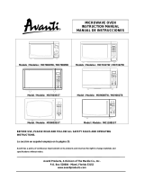 Avanti MO1108SST User manual