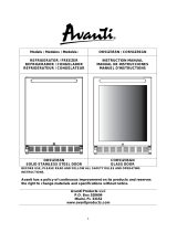 Avanti COR51Z3SGN Instructions Manual