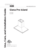 Zephyr Siena Pro Island ZSL-E48AS User manual