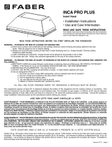 Faber INCA PRO PLUS Installation guide