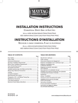 Maytag Commercial MDE18PDAYW Installation guide