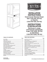 Maytag Commercial MLG26PRKWW Installation guide