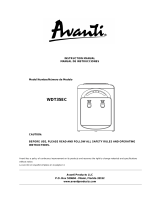 Avanti WDT35EC User manual