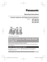 Panasonic KXTGF745 Operating instructions