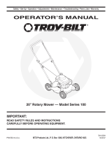 Troy-Bilt Lawn Mower 100 User manual