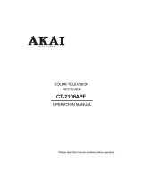 Akai CRT Television CT-2108APF User manual