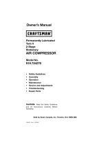 Craftsman Air Compressor 919.72427 User manual