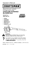 Craftsman Blower 358.79477 User manual