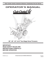 Cub Cadet OEM-390-679 User manual