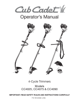 Cub Cadet Trimmer CC4025 User manual