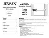 Jensen PS2130 User manual