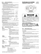 Audiovox CD Player Portable CD System User manual